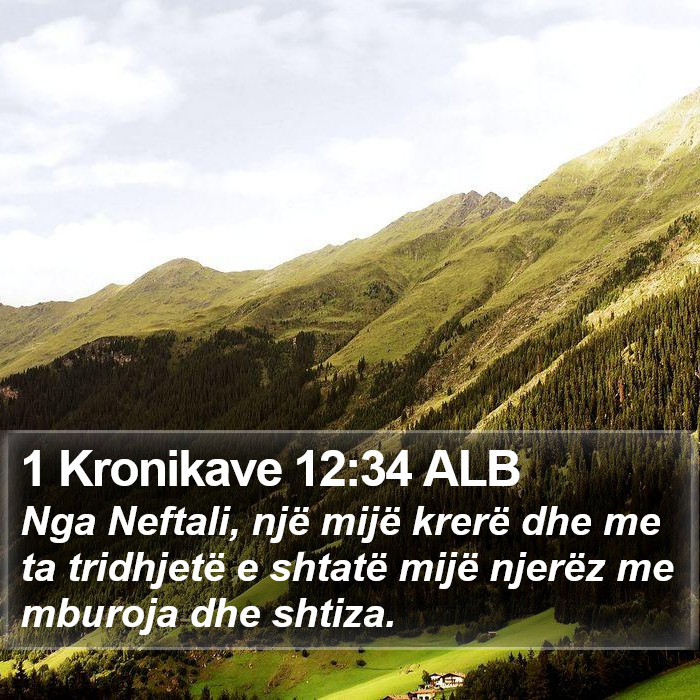 1 Kronikave 12:34 ALB Bible Study