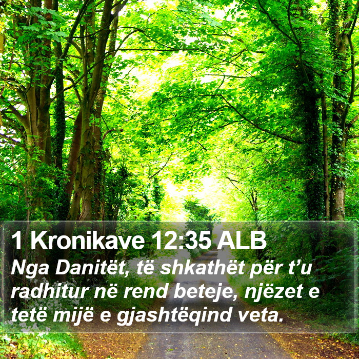 1 Kronikave 12:35 ALB Bible Study