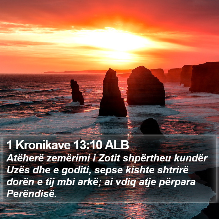 1 Kronikave 13:10 ALB Bible Study