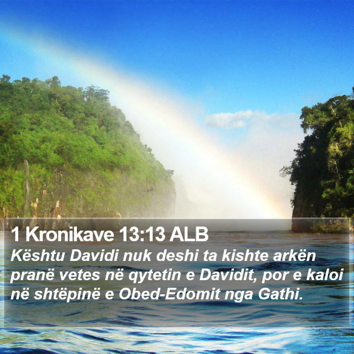 1 Kronikave 13:13 ALB Bible Study