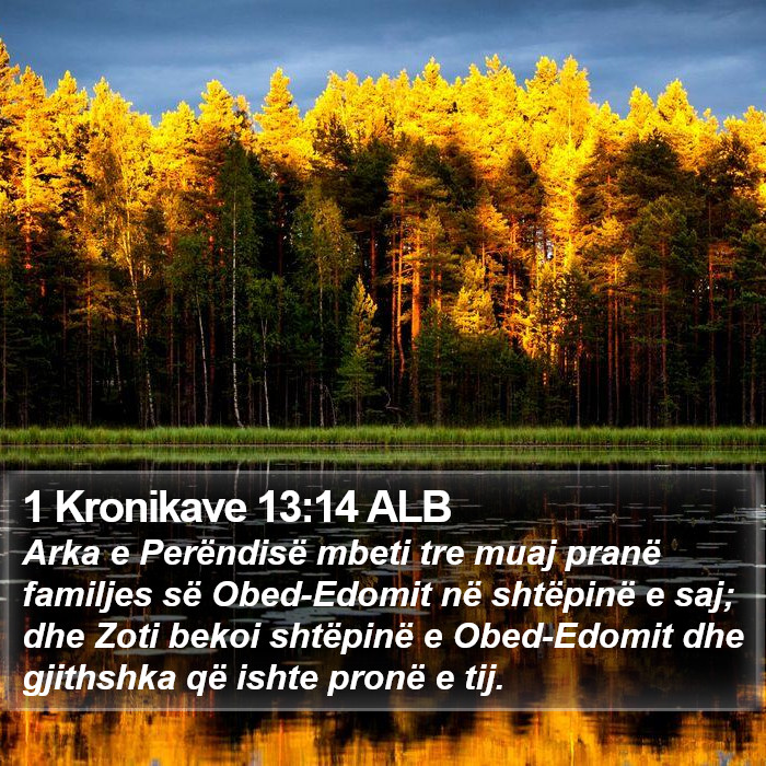 1 Kronikave 13:14 ALB Bible Study