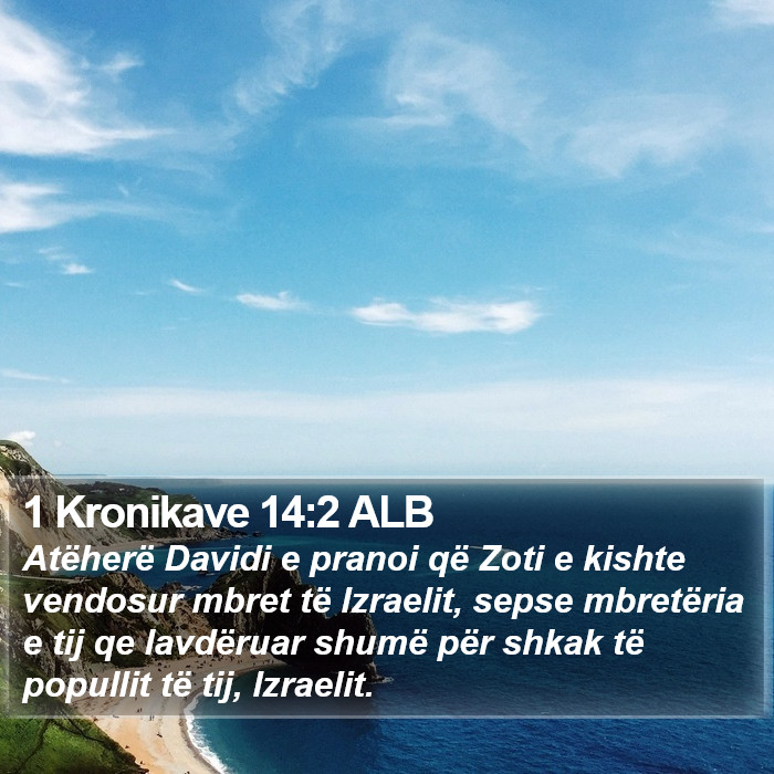 1 Kronikave 14:2 ALB Bible Study