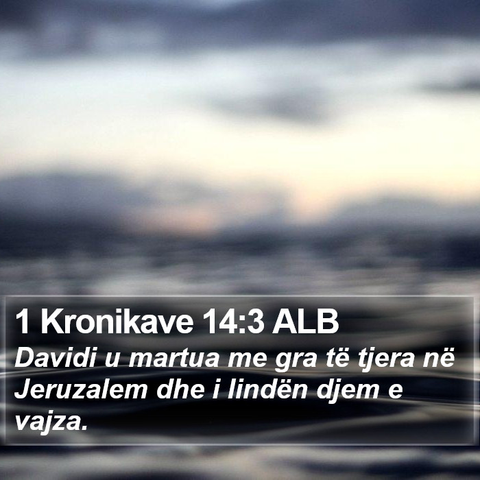 1 Kronikave 14:3 ALB Bible Study