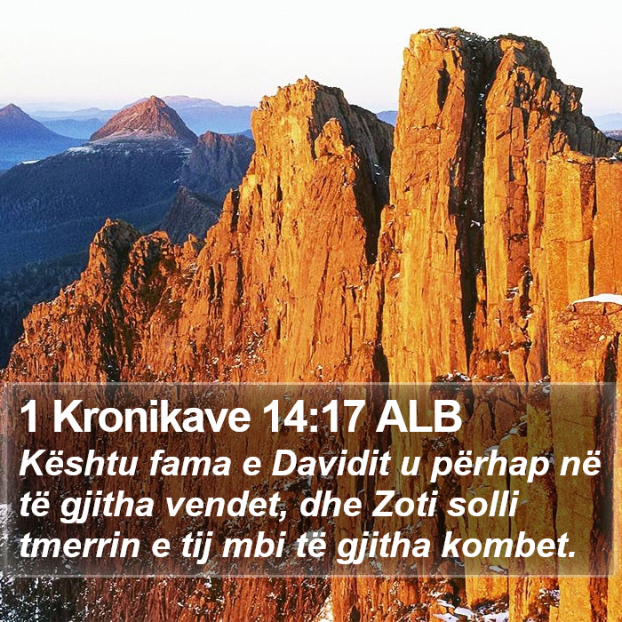 1 Kronikave 14:17 ALB Bible Study