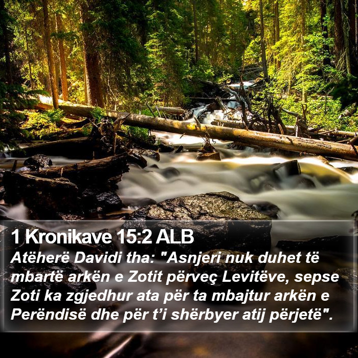 1 Kronikave 15:2 ALB Bible Study