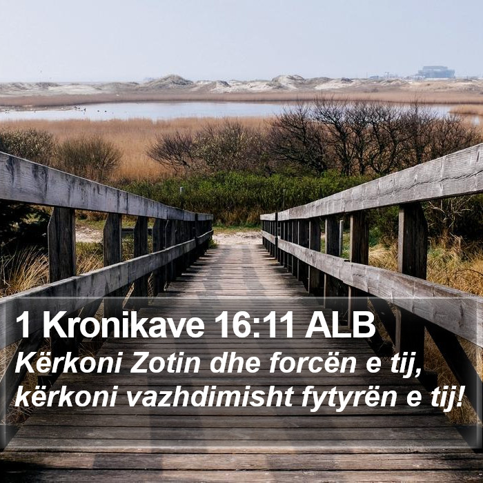 1 Kronikave 16:11 ALB Bible Study