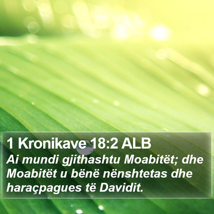 1 Kronikave 18:2 ALB Bible Study