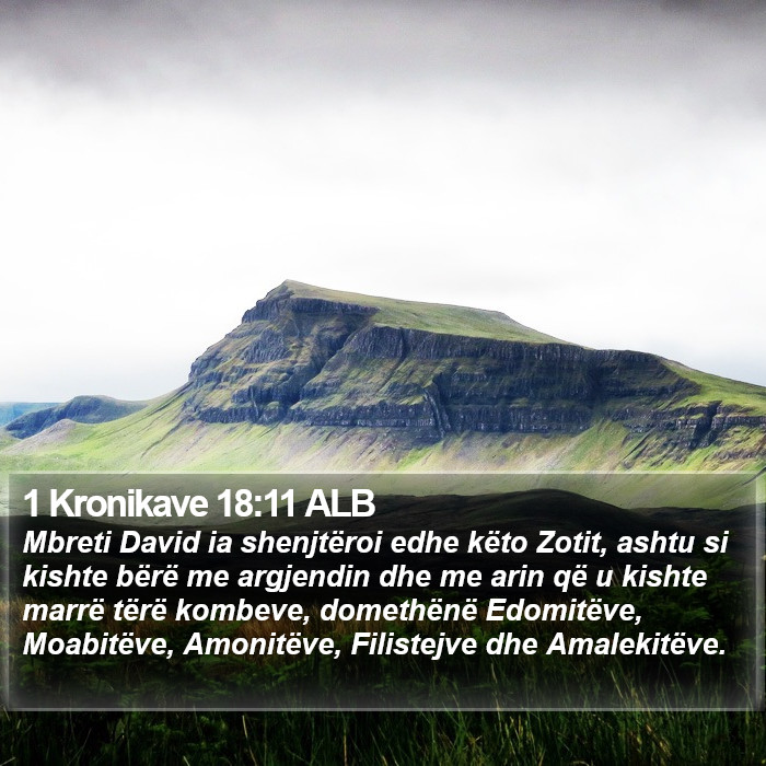 1 Kronikave 18:11 ALB Bible Study