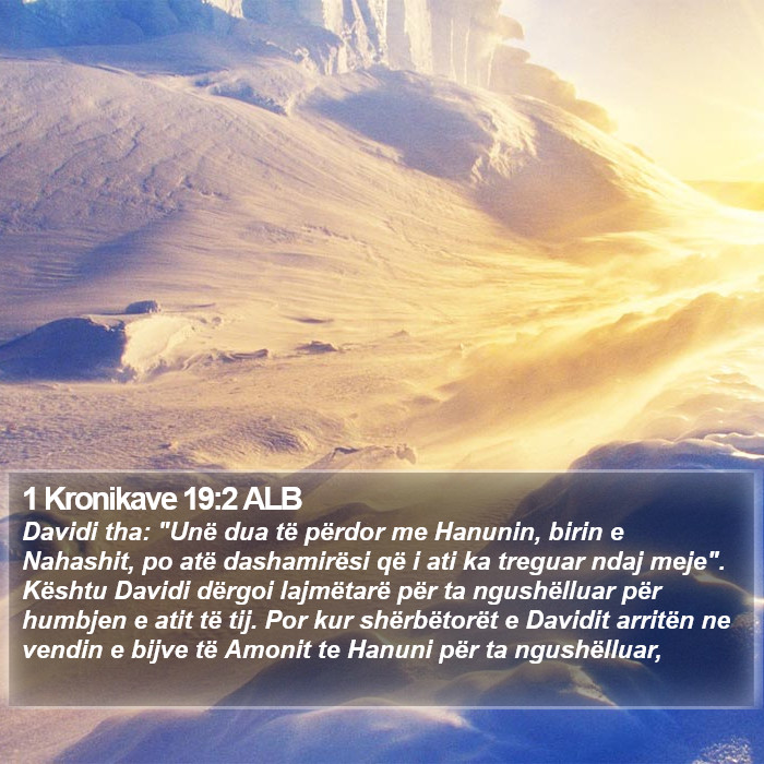 1 Kronikave 19:2 ALB Bible Study