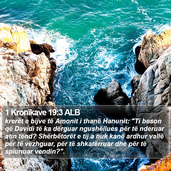 1 Kronikave 19:3 ALB Bible Study