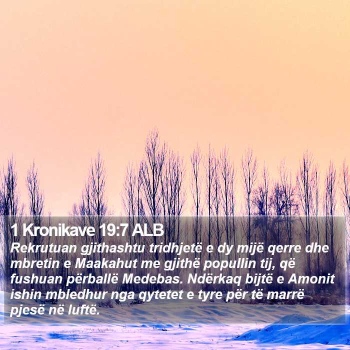 1 Kronikave 19:7 ALB Bible Study