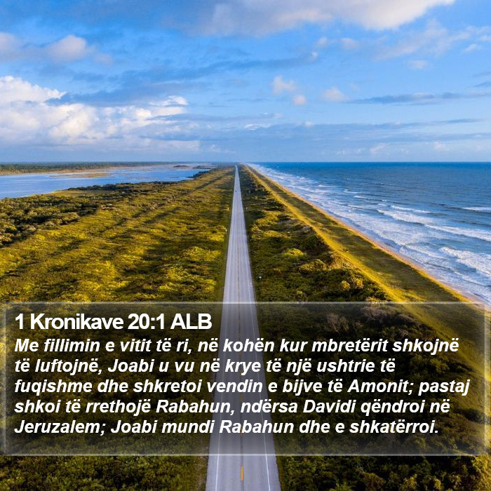 1 Kronikave 20:1 ALB Bible Study