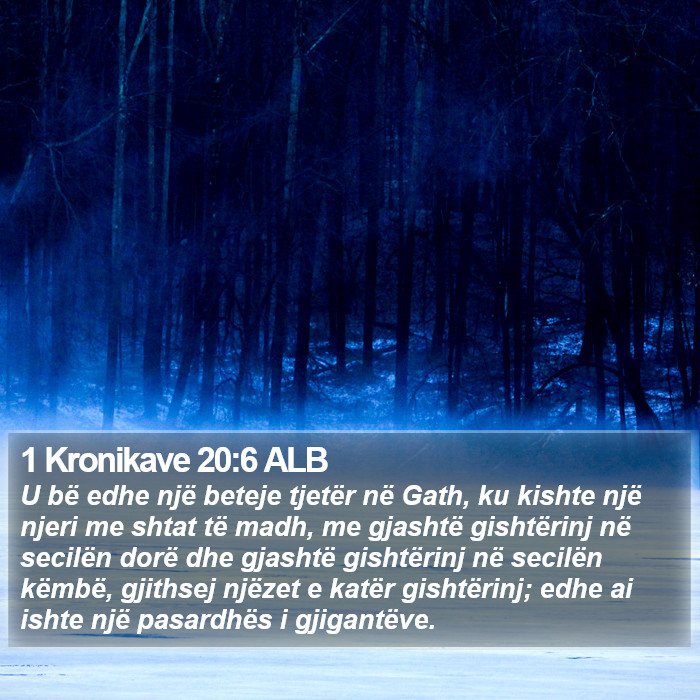 1 Kronikave 20:6 ALB Bible Study