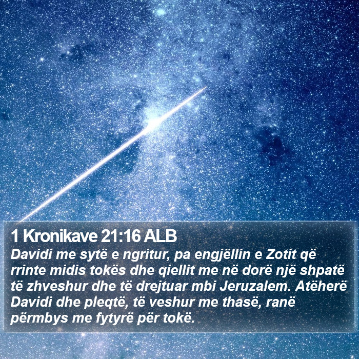 1 Kronikave 21:16 ALB Bible Study