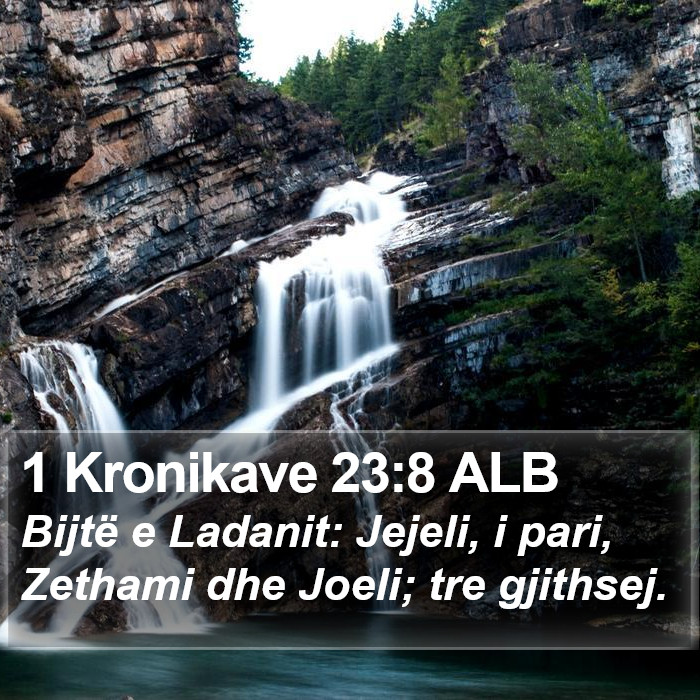 1 Kronikave 23:8 ALB Bible Study