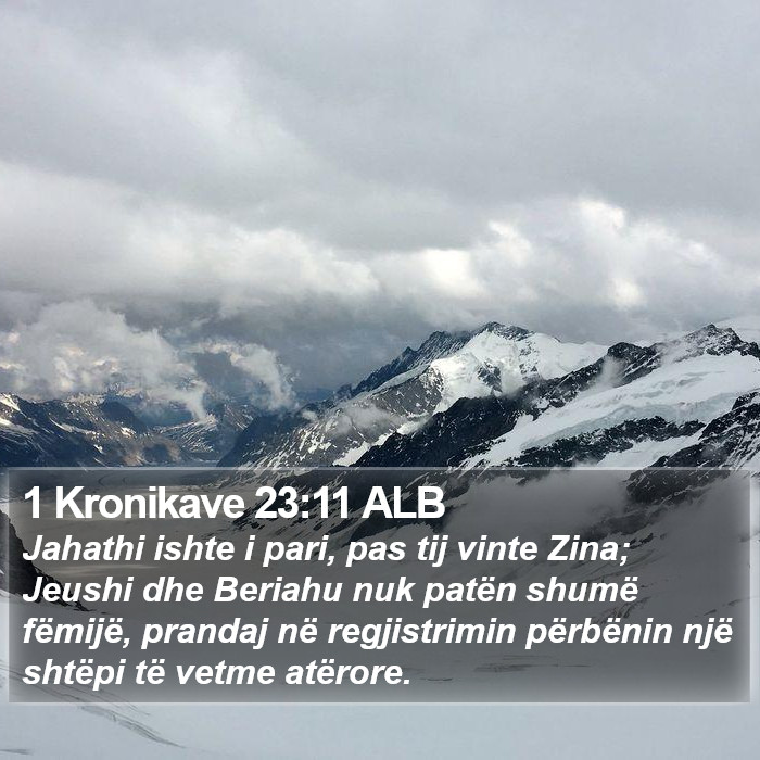 1 Kronikave 23:11 ALB Bible Study