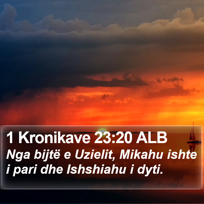 1 Kronikave 23:20 ALB Bible Study