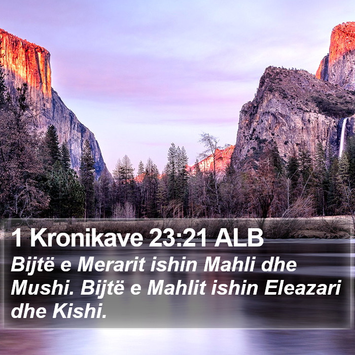 1 Kronikave 23:21 ALB Bible Study