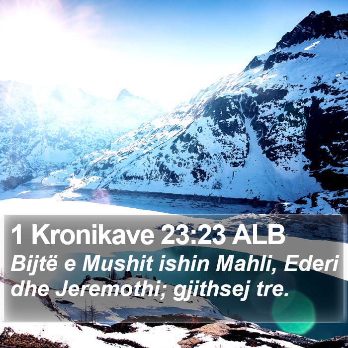 1 Kronikave 23:23 ALB Bible Study