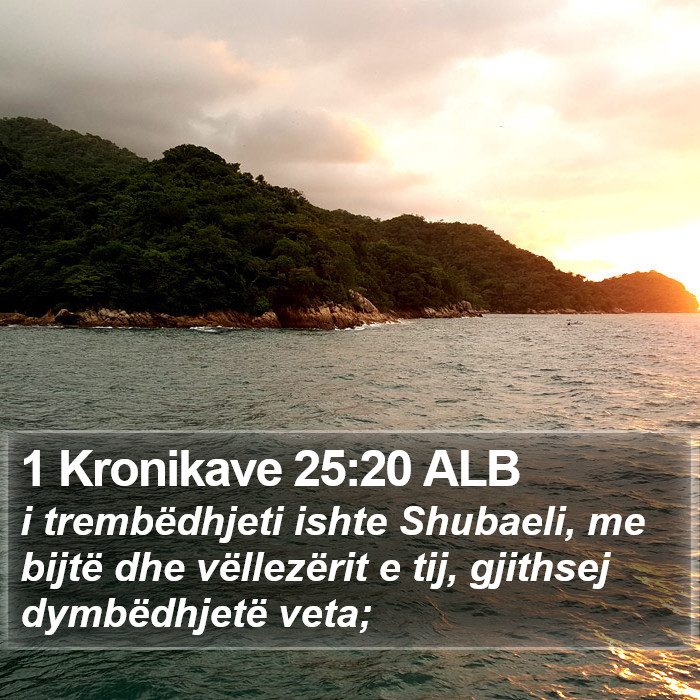 1 Kronikave 25:20 ALB Bible Study