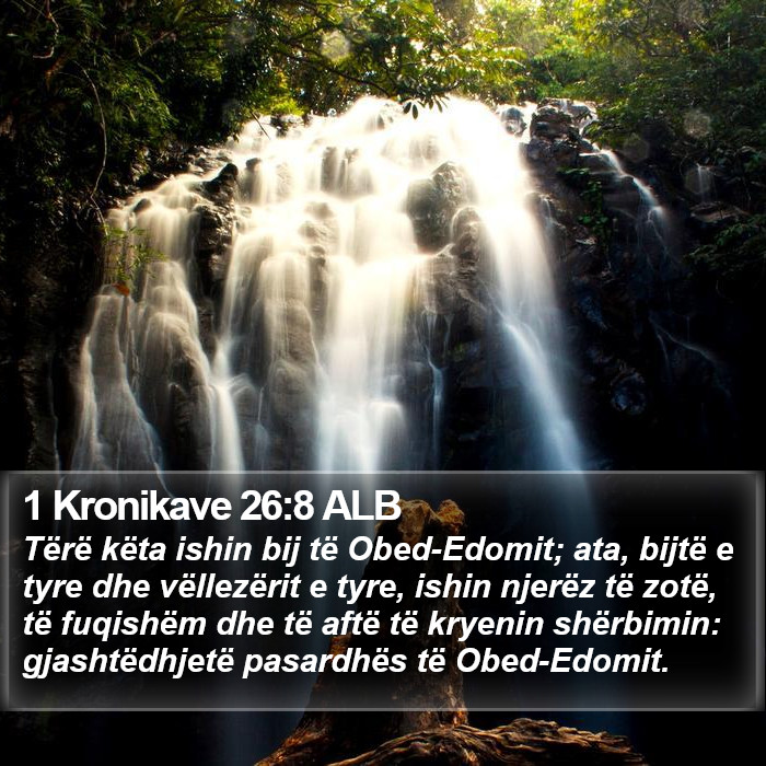 1 Kronikave 26:8 ALB Bible Study