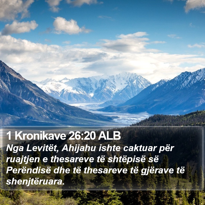 1 Kronikave 26:20 ALB Bible Study