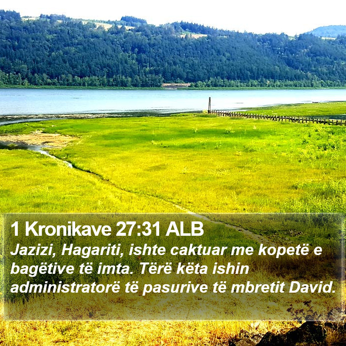 1 Kronikave 27:31 ALB Bible Study