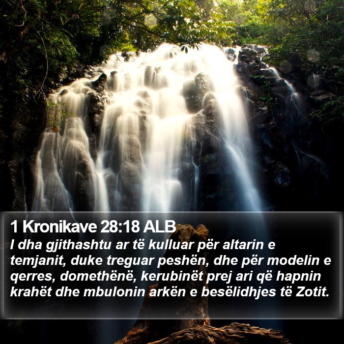 1 Kronikave 28:18 ALB Bible Study