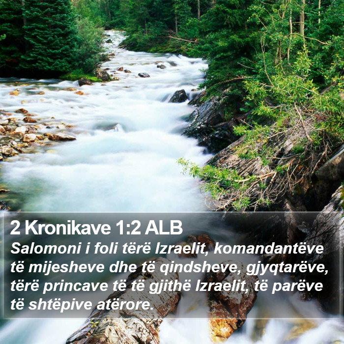 2 Kronikave 1:2 ALB Bible Study