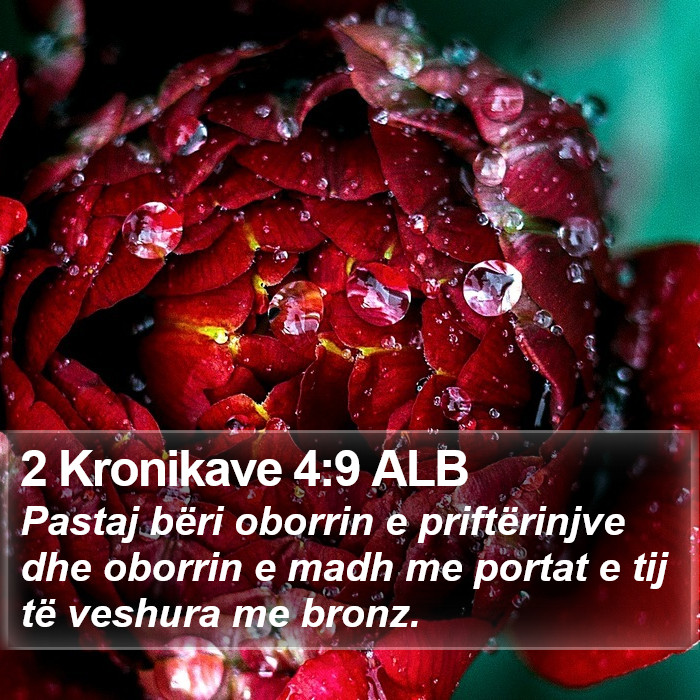 2 Kronikave 4:9 ALB Bible Study