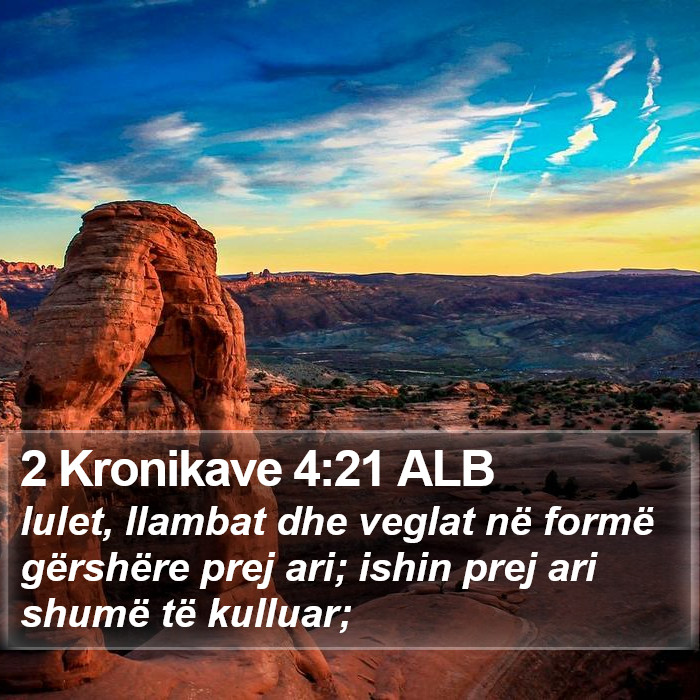 2 Kronikave 4:21 ALB Bible Study