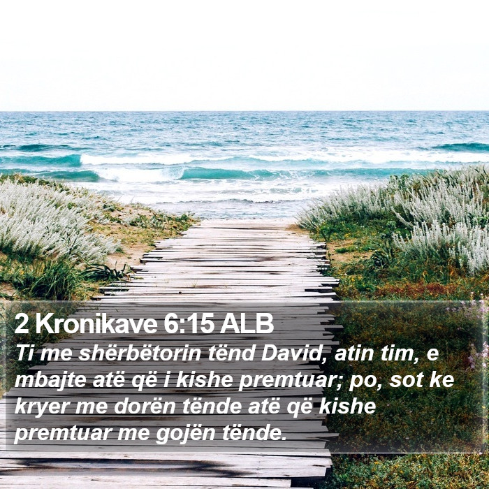 2 Kronikave 6:15 ALB Bible Study