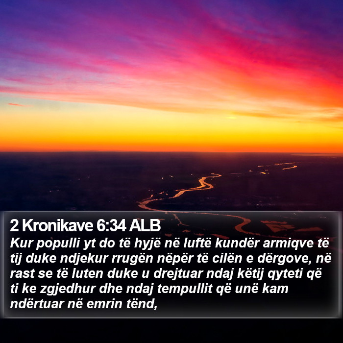 2 Kronikave 6:34 ALB Bible Study