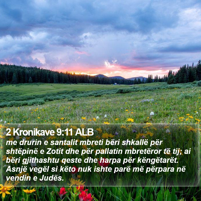 2 Kronikave 9:11 ALB Bible Study