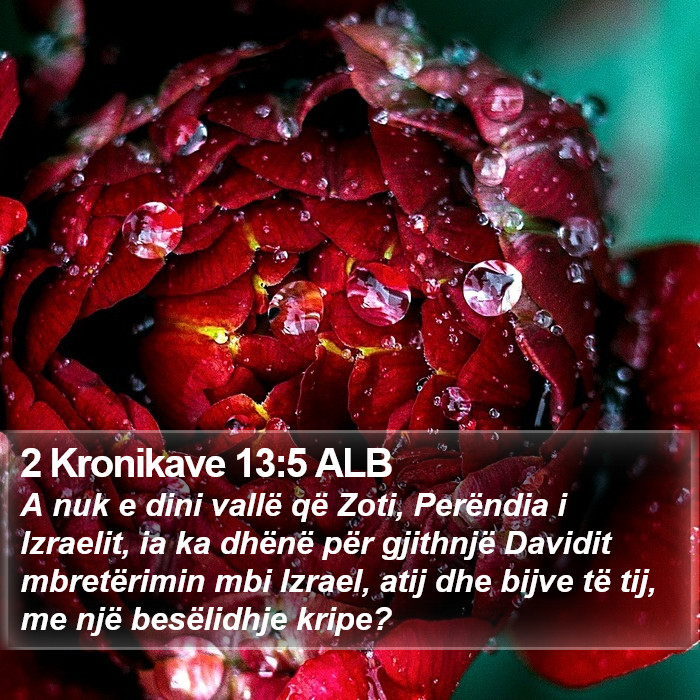 2 Kronikave 13:5 ALB Bible Study