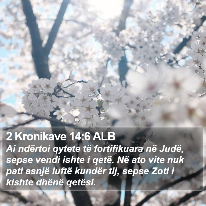 2 Kronikave 14:6 ALB Bible Study