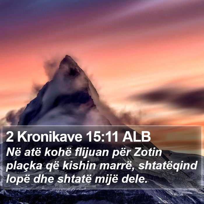 2 Kronikave 15:11 ALB Bible Study