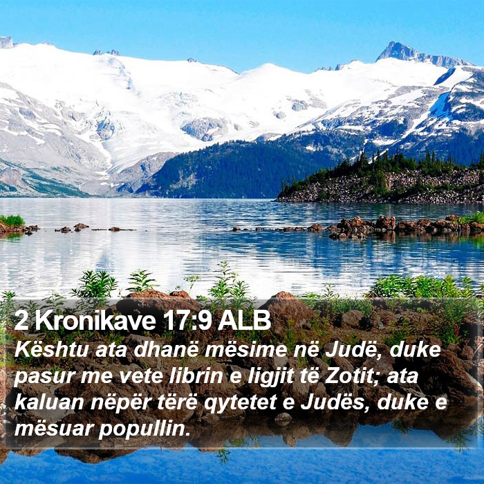 2 Kronikave 17:9 ALB Bible Study