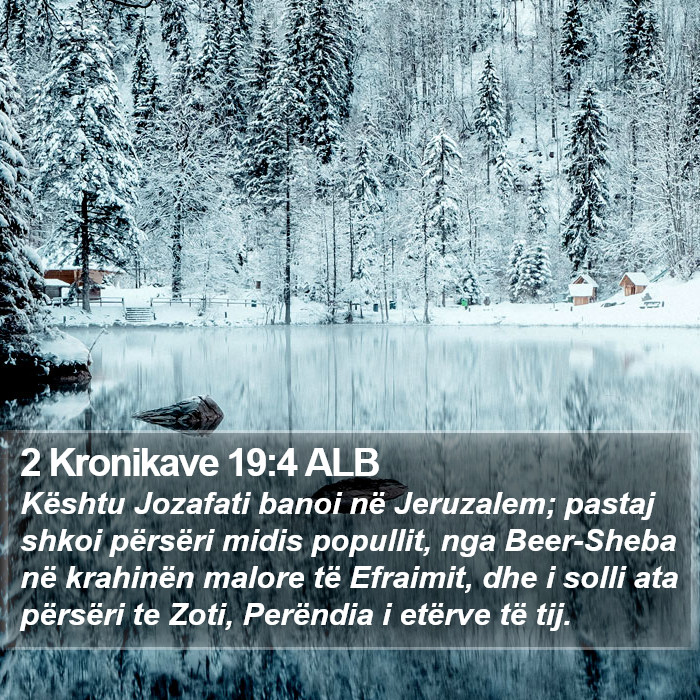 2 Kronikave 19:4 ALB Bible Study