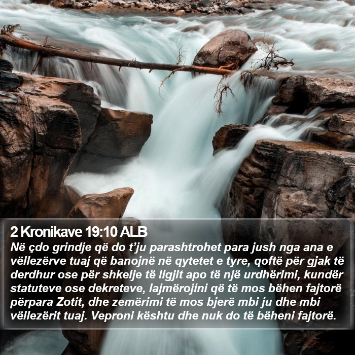 2 Kronikave 19:10 ALB Bible Study