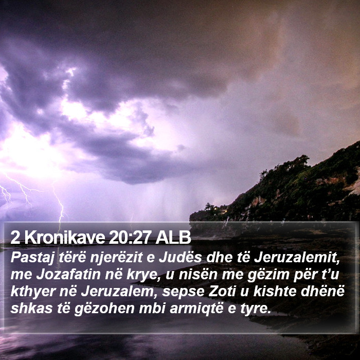 2 Kronikave 20:27 ALB Bible Study