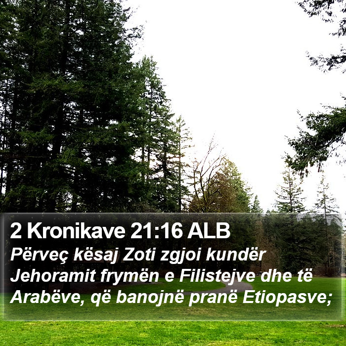 2 Kronikave 21:16 ALB Bible Study