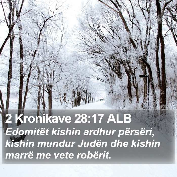 2 Kronikave 28:17 ALB Bible Study