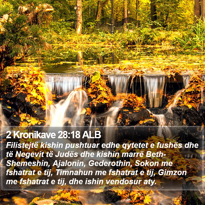 2 Kronikave 28:18 ALB Bible Study