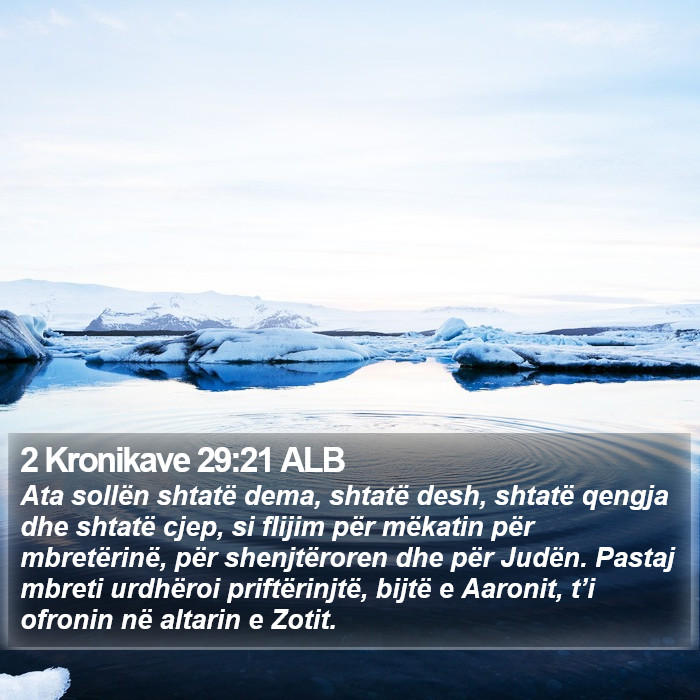 2 Kronikave 29:21 ALB Bible Study