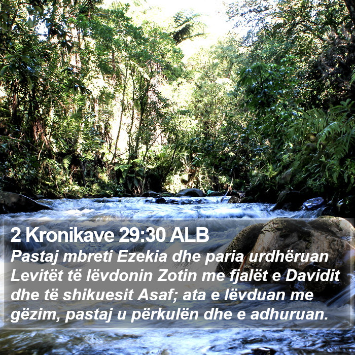 2 Kronikave 29:30 ALB Bible Study