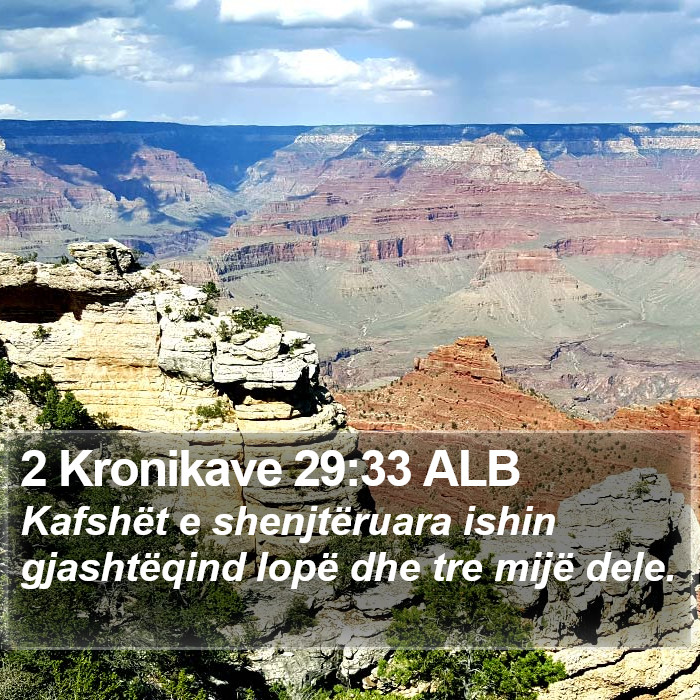 2 Kronikave 29:33 ALB Bible Study