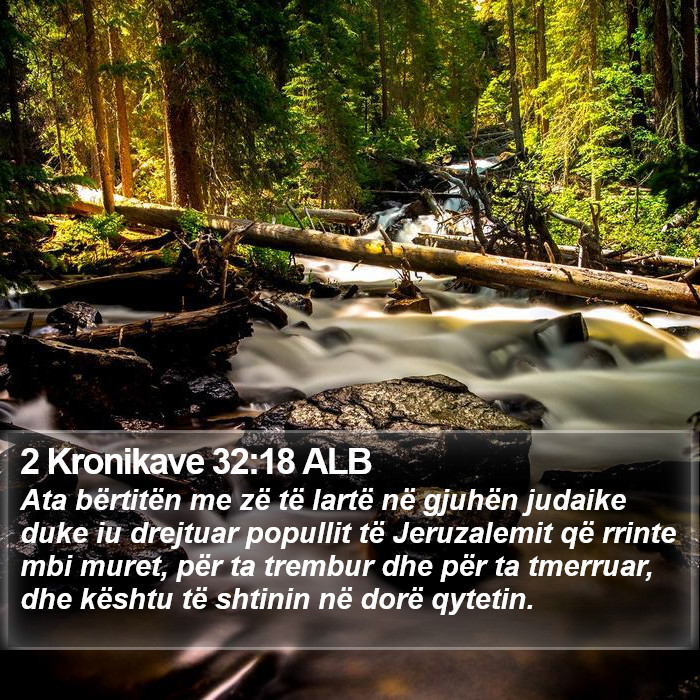 2 Kronikave 32:18 ALB Bible Study