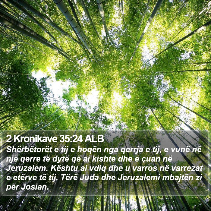 2 Kronikave 35:24 ALB Bible Study