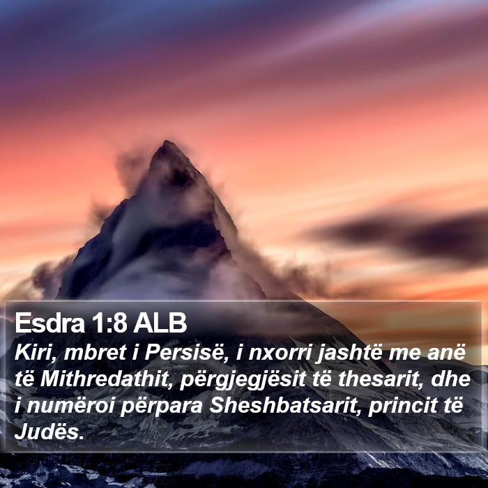 Esdra 1:8 ALB Bible Study